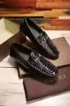 man gucci chaussures habillees classiques cuir crocodile pattern